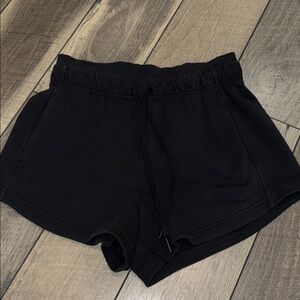 lululemon athletica Black Women's Athletic Shorts with Drawstring Waist